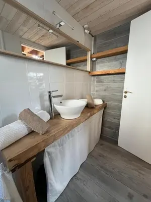 Cuisine ou kitchenette dans l'établissement Casaniott Ocean, 600m à pied plage sud de Mimizan Plage