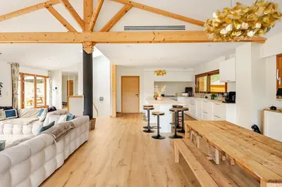 Cuisine ou kitchenette dans l'établissement Villa de la Crête - Pyla