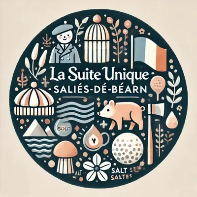 Plan de l'établissement La Suite Unique - Cottage cosy - 2 chambres - vue Golf - 10 mn des Thermes - Linge inclus-