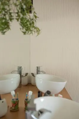 Salle de bains dans l'établissement Villa piscine labenne océan