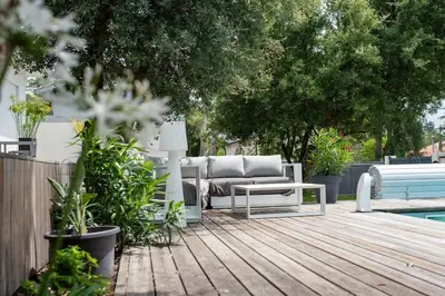 Piscine de l'établissement Villa piscine labenne océan ou située à proximité