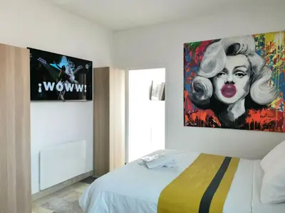 Un ou plusieurs lits dans un hébergement de l'établissement Holiday Home Zwischen Meer und Land by Interhome