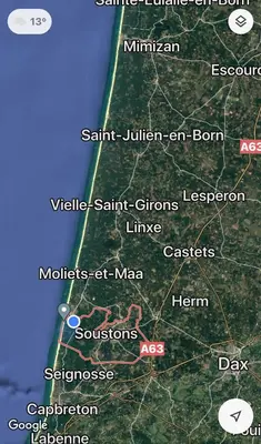Plan de l'établissement Villa Plaisir proximité Golf et océan