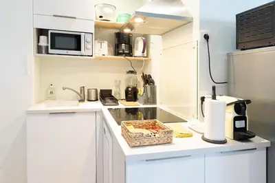 Cuisine ou kitchenette dans l'établissement La Seurinade Bassin d'Arcachon