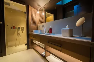 Salle de bains dans l'établissement Pyla - Sublime villa - Accès privé au Bassin