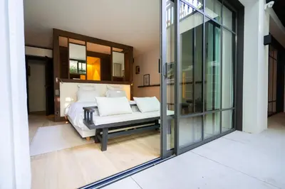 Coin salon dans l'établissement Pyla - Sublime villa - Accès privé au Bassin