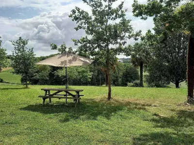 Jardin de l'établissement Petit gite fargate