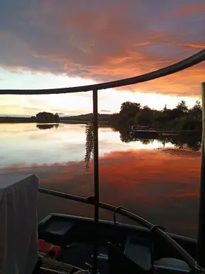 Paysage naturel près de le bateau