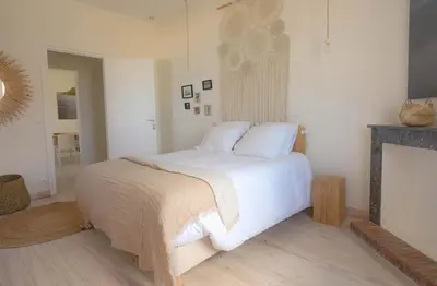 Un ou plusieurs lits dans un hébergement de l'établissement Unique - Superbe villa 1ère ligne Océan