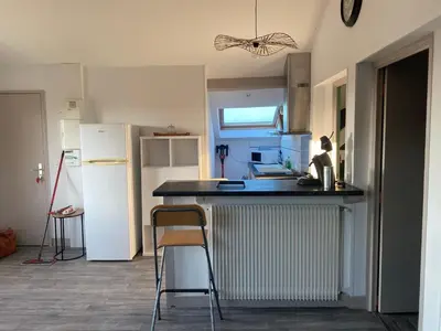 Cuisine ou kitchenette dans l'établissement Appartement T3