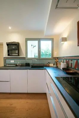 Cuisine ou kitchenette dans l'établissement Loft In A 5-Hectare Estate Near Contis