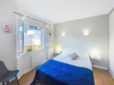 Un ou plusieurs lits dans un hébergement de l'établissement Holiday Home Bretons by Interhome
