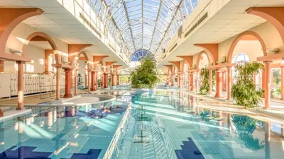 Piscine de l'établissement Le Clémenceau - centre ville - parking - balcon ou située à proximité
