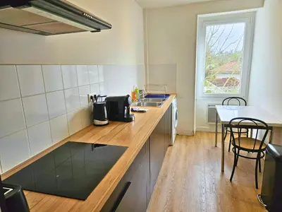 Cuisine ou kitchenette dans l'établissement Nid Landais - Centre - Confort - Spacieux