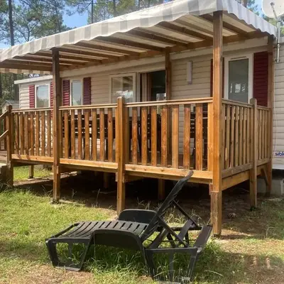 MH 459 3 chambres et 1 salle de bain dans camping 4 étoiles