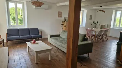 Coin salon dans l'établissement Appartement 6 couchages