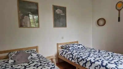 Un ou plusieurs lits dans un hébergement de l'établissement Appartement 6 couchages