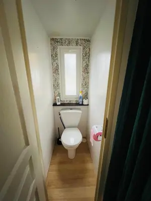 Salle de bains dans l'établissement MH J08 - Camping Siblu La plage