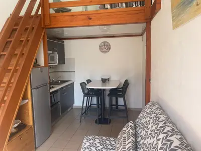 Cuisine ou kitchenette dans l'établissement Villa Patio - San Francisco - Plage des Océanides