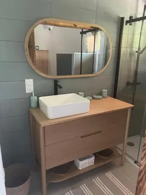 Salle de bains dans l'établissement Airial landais