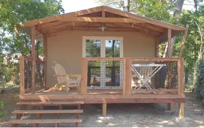 Terrasse ou espace extérieur de l'établissement Camping de la Dune 