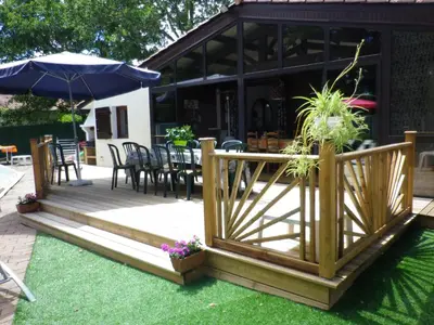 Jardin de l'établissement Maison Champagne
