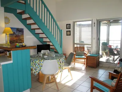 Coin salon dans l'établissement Apartment Horizon-2 by Interhome