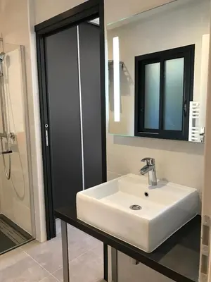 Salle de bains dans l'établissement Les studios du Centre