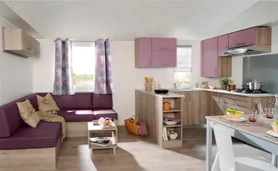 Cuisine ou kitchenette dans l'établissement Domaine de la Forge