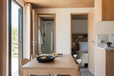 Cuisine ou kitchenette dans l'établissement Camping Lou Broustaricq