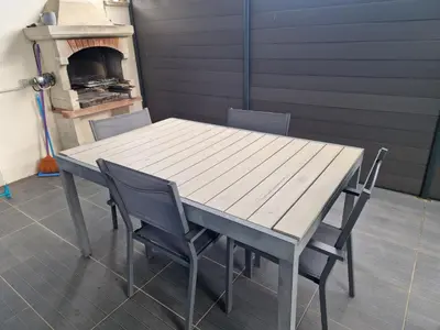 Cuisine ou kitchenette dans l'établissement Beness'Appart 5km Capbreton