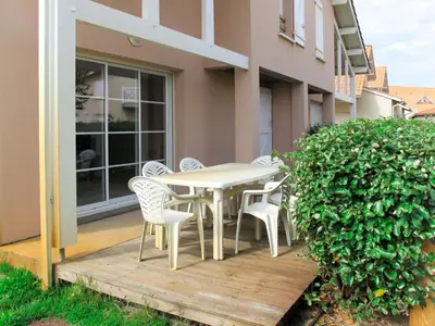 Balcon ou terrasse dans l'établissement Holiday Home Résidence Dune Blanche - Sable by Interhome