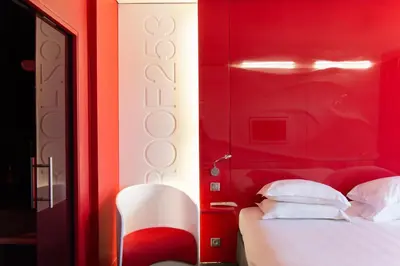 Un ou plusieurs lits dans un hébergement de l'établissement Comfort Aparthotel Bassin d'Arcachon