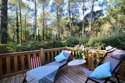 Balcon ou terrasse dans l'établissement Green Resort