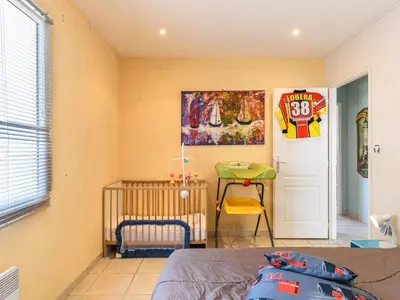 Un ou plusieurs lits dans un hébergement de l'établissement Holiday Home La Clairière by Interhome