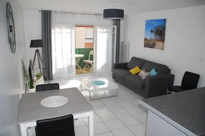 Coin salon dans l'établissement Comme à la maison