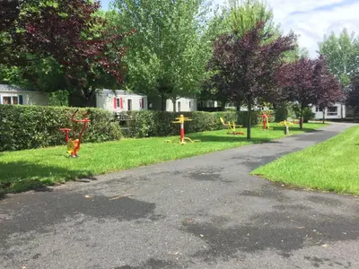 Jardin de l'établissement la ferme des 4 chenes