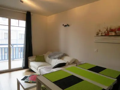Un ou plusieurs lits dans un hébergement de l'établissement LES BALCONS DE L'OCEAN