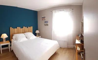 Un ou plusieurs lits dans un hébergement de l'établissement Apartment Cap Meyran