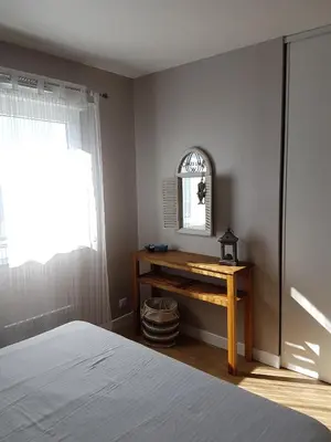 Un ou plusieurs lits dans un hébergement de l'établissement Apartment Cap Meyran