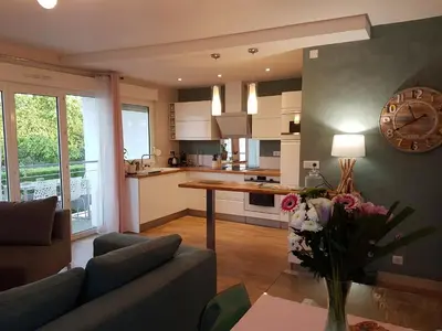 Cuisine ou kitchenette dans l'établissement Apartment Cap Meyran