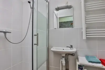 Salle de bains dans l'établissement La Presque Basque