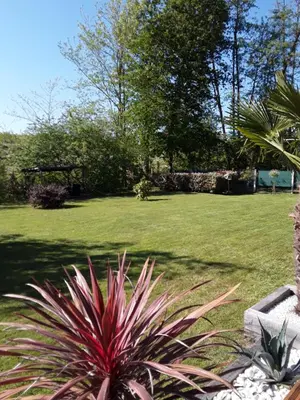 Jardin de l'établissement Chambre d'hôtes les Iris à Mios sur le Bassin d'Arcachon