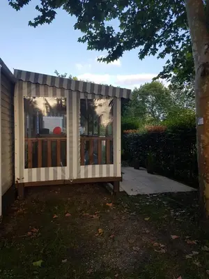 Jardin de l'établissement Mobilhome a Gastes