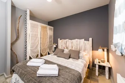 Un ou plusieurs lits dans un hébergement de l'établissement Appartement-Charme & Confort-Proche Parc Ornithologique-Dune du Pilat- Clim- Parking privé