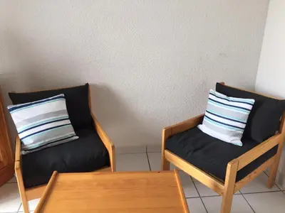 Coin salon dans l'établissement Maison Indigo 4 personnes