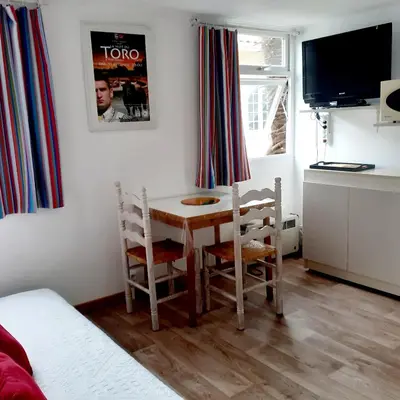 Télévision ou salle de divertissement dans l'établissement Chalet