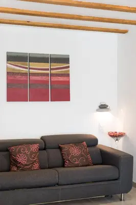 Coin salon dans l'établissement Petit Coin De Détente