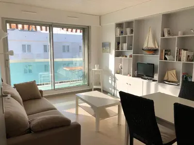 Coin salon dans l'établissement JARDIN 308 Appartement avec Terrasse et Parking