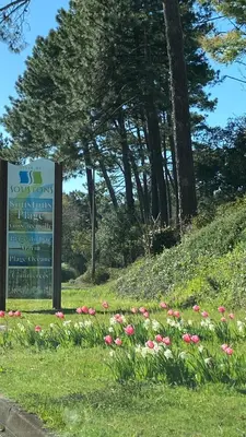 Jardin de l'établissement Villa Soustons Plage à 1,7km,Golf à 900m,Jacuzzi ,wifi,Bbq